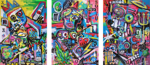 God Mode Trilogy by Ramon Bruin, Painting for Sale on Select