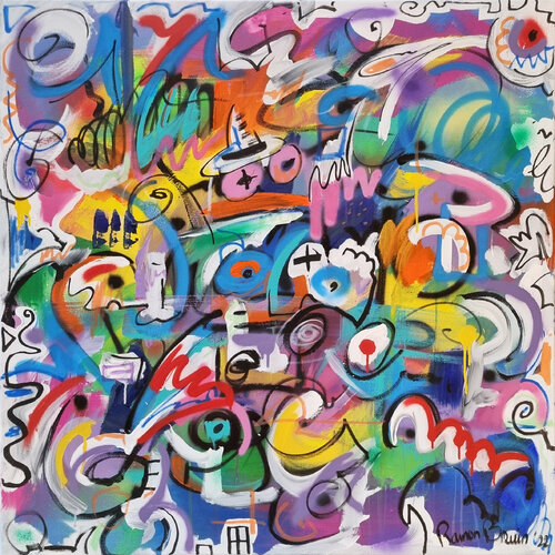 Scatterbrain by Ramon Bruin, Painting for Sale on Select