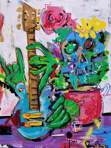 Composition Rock by Ramon Bruin, Painting for Sale on Select