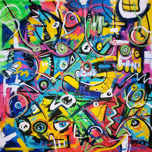 Disorderly Zen by Ramon Bruin, Painting for Sale on Select