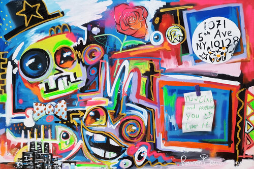 Scripted and Spontanous by Ramon Bruin, Painting for Sale on Select