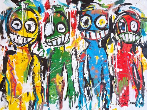 Eight Drunk Friends by Ramon Bruin, Painting for Sale on Select