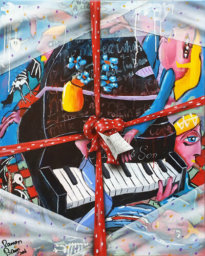 The Gift of Music by Ramon Bruin, Painting for Sale on Select