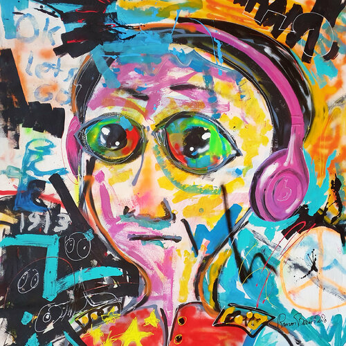 Mao Zedong Listening to Drowning Pool by Ramon Bruin, Painting for Sale on Select