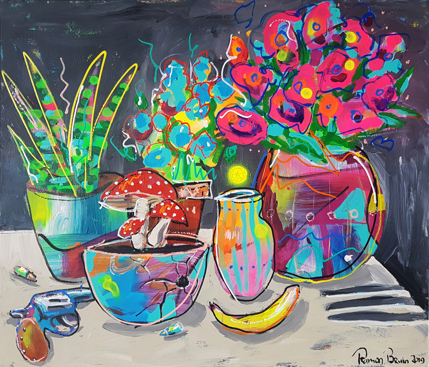 Bananadrama Ramon Bruin Original painting for sale