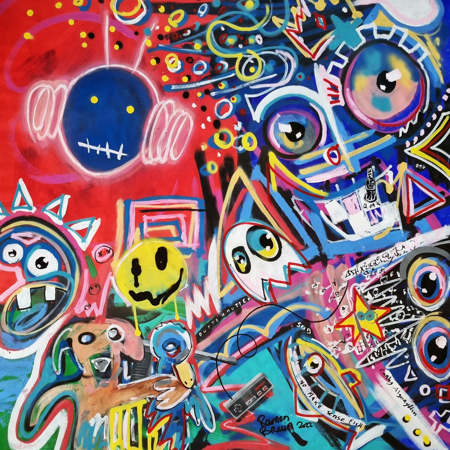 Technostalgia Ramon Bruin Original painting for sale