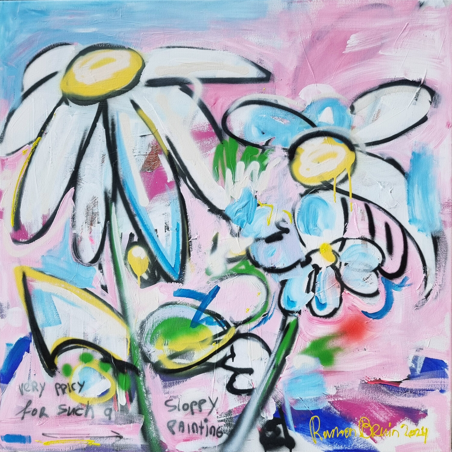 Daisy Me Rollin' Ramon Bruin Original painting for sale