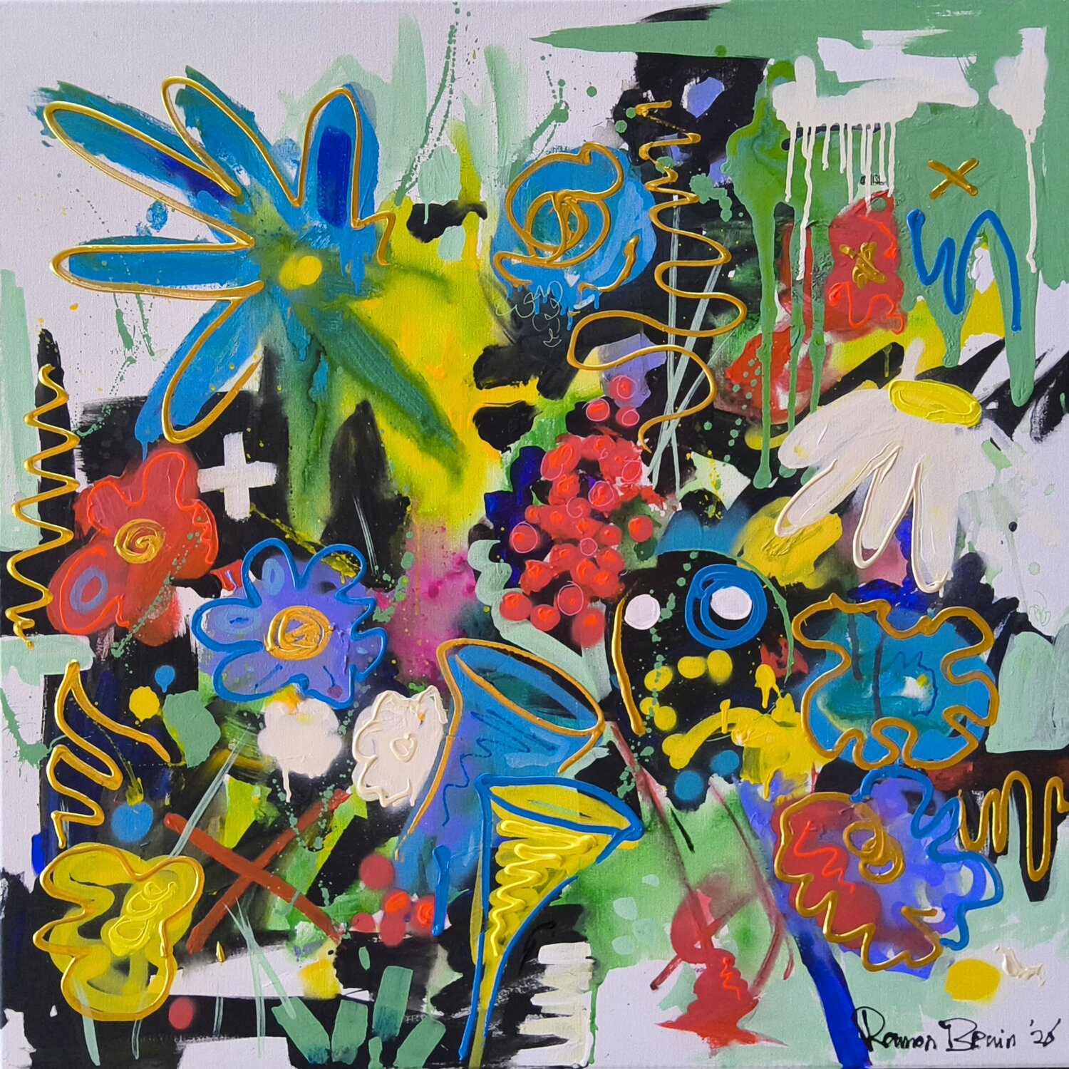 Into The Wild Ramon Bruin Original painting for sale