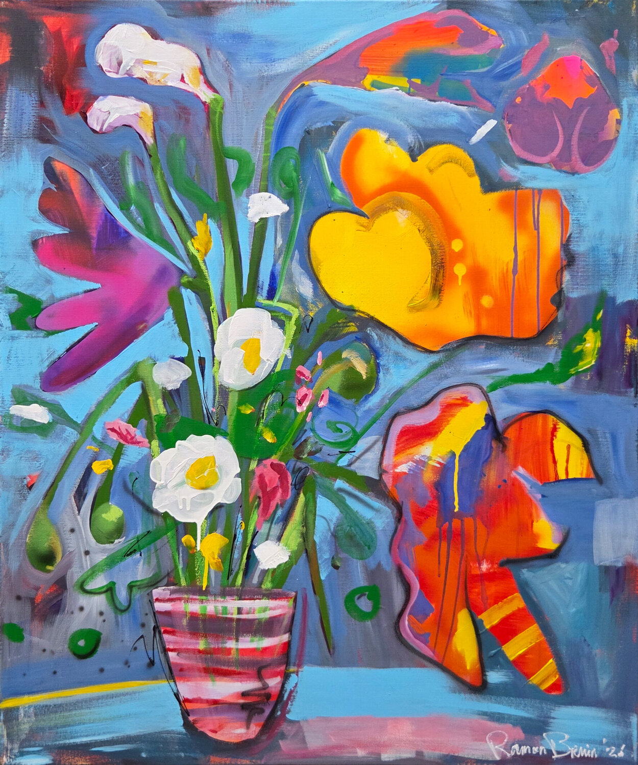 Dance Like Nobody Is Watching Ramon Bruin Original painting for sale