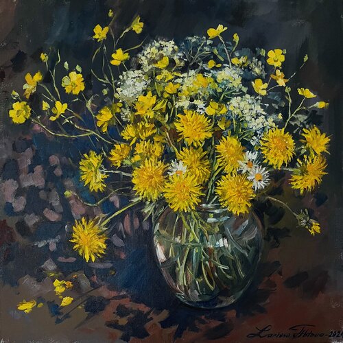 Dandelions by Larissa Abtova, Painting for Sale on Select