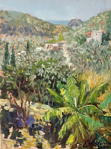 September Crete by Larissa Abtova, Painting for Sale on Select