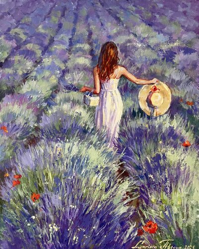 Lavendula by Larissa Abtova, Painting for Sale on Select