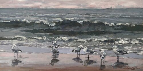 Waiting by Larissa Abtova, Painting for Sale on Select