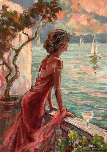 Bliss by Larissa Abtova, Painting for Sale on Select