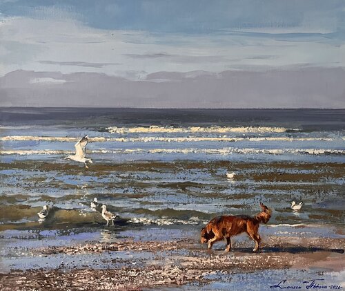 Cosey North Sea by Larissa Abtova, Painting for Sale on Select