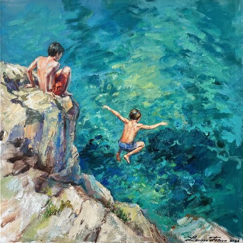 Courage by Larissa Abtova, Painting for Sale on Select