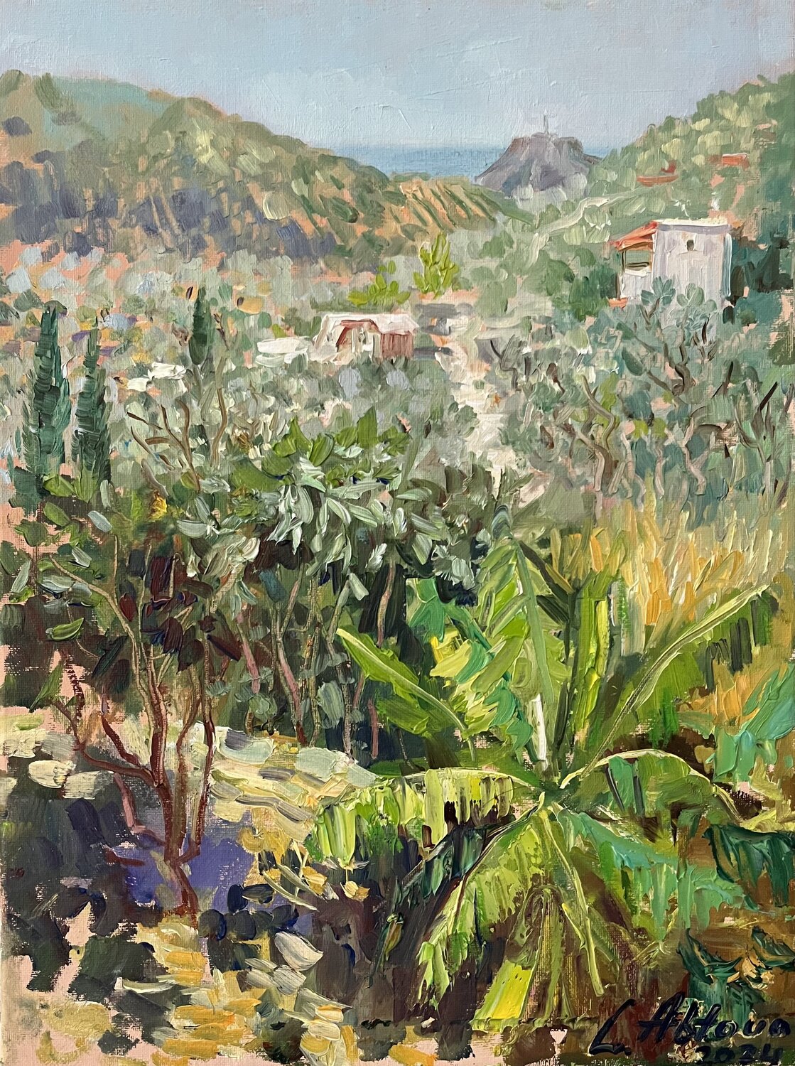 September Crete Larissa Abtova Original painting for sale
