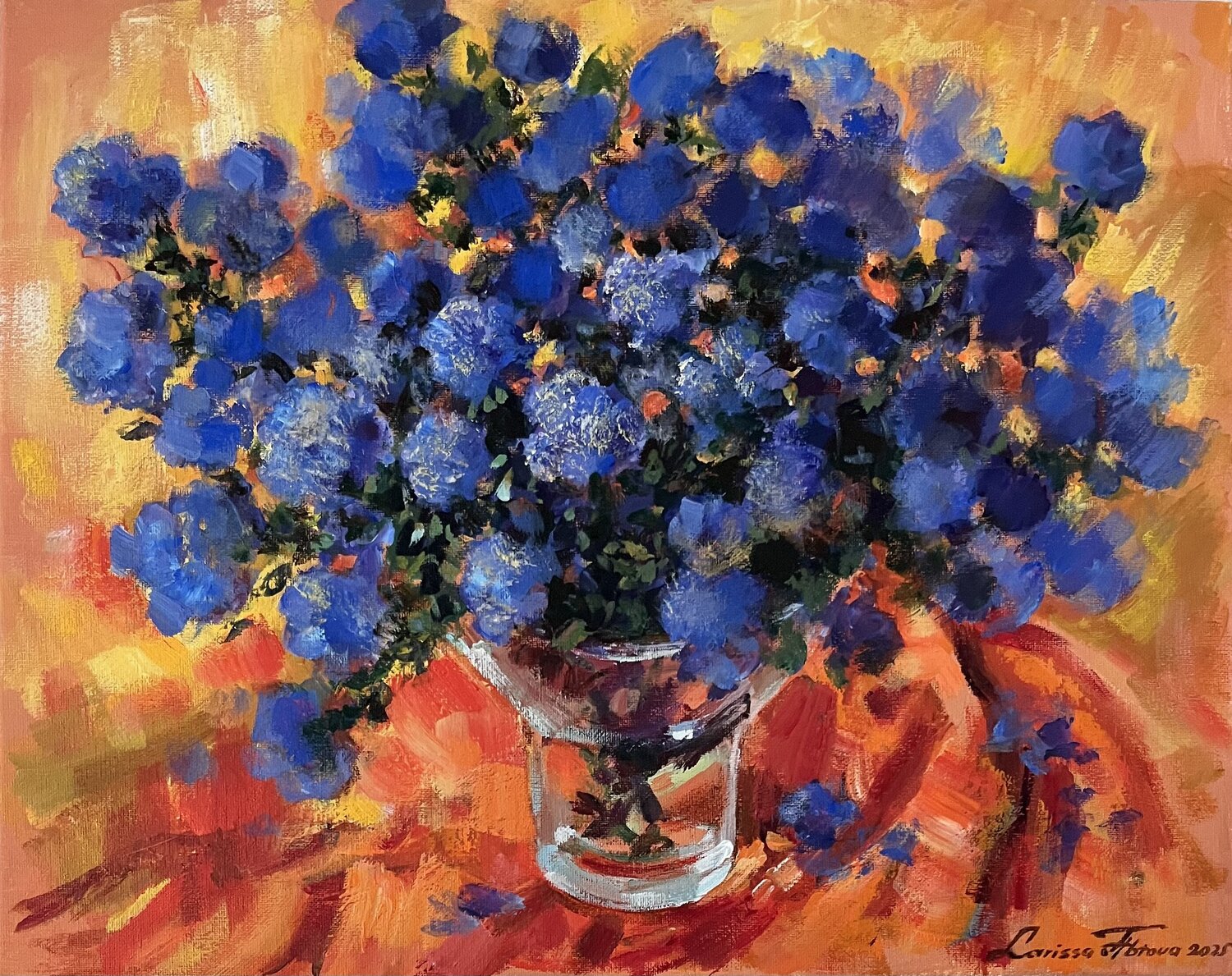 American lilac Larissa Abtova Original painting for sale