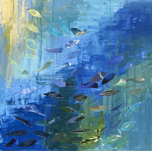 Profondeur by Florence Maraine Bertrand, Painting for Sale on Select