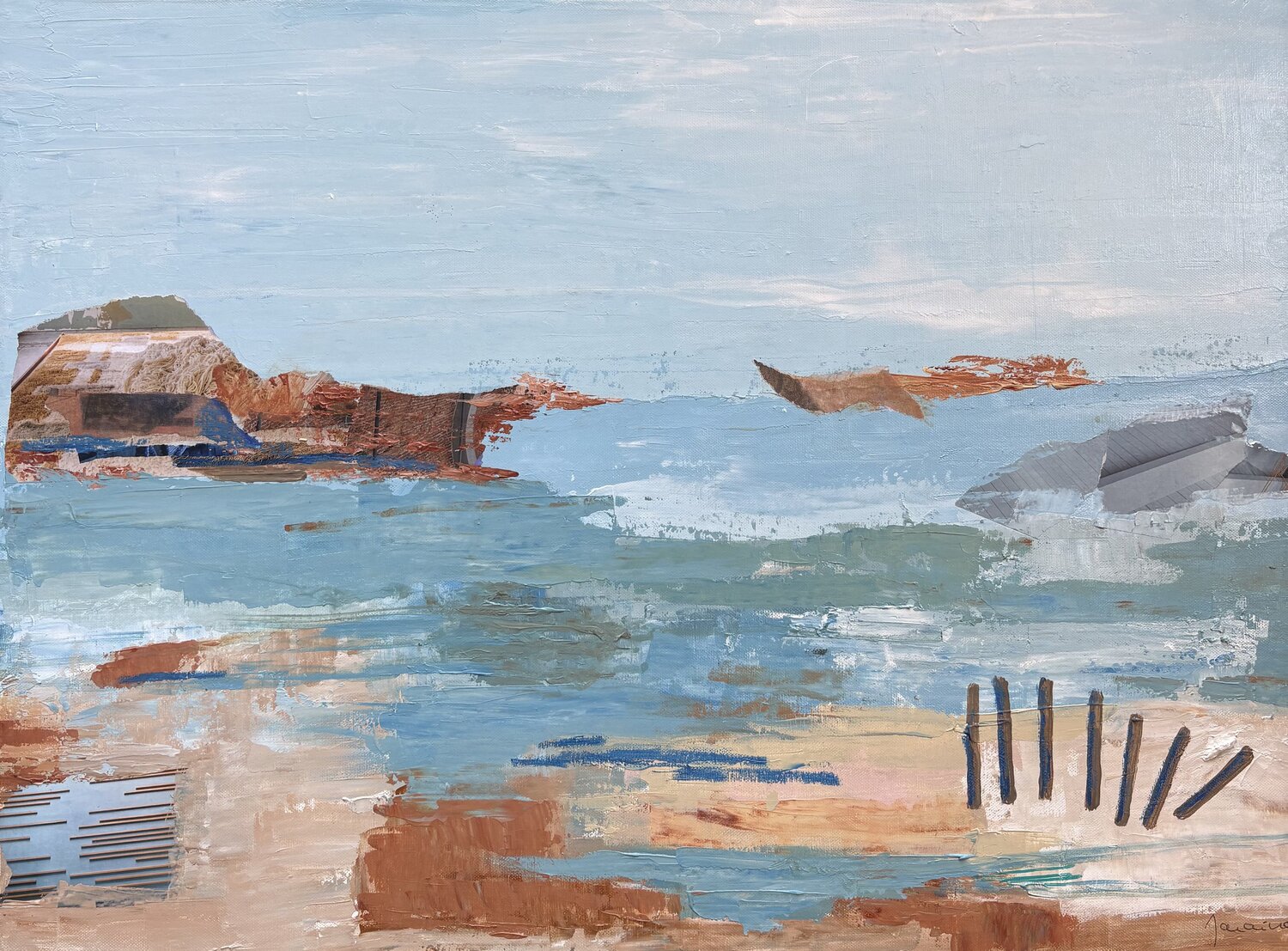 Jour de vent Florence Maraine Bertrand Original painting for sale