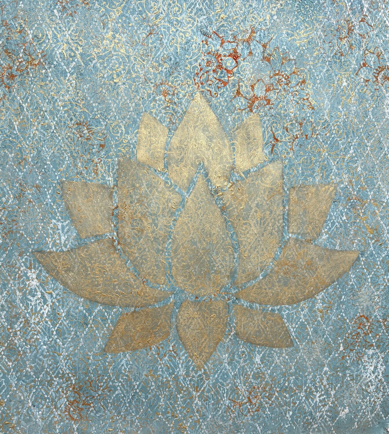 Lotus Marc Janus Original painting for sale