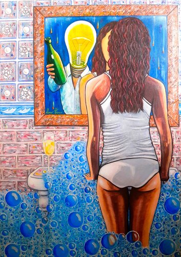 Luce della Coscienza by Marco Stocco, Painting for Sale on Select