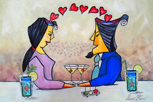 Between symbols and human sensation by Marco Stocco, Painting for Sale on Select