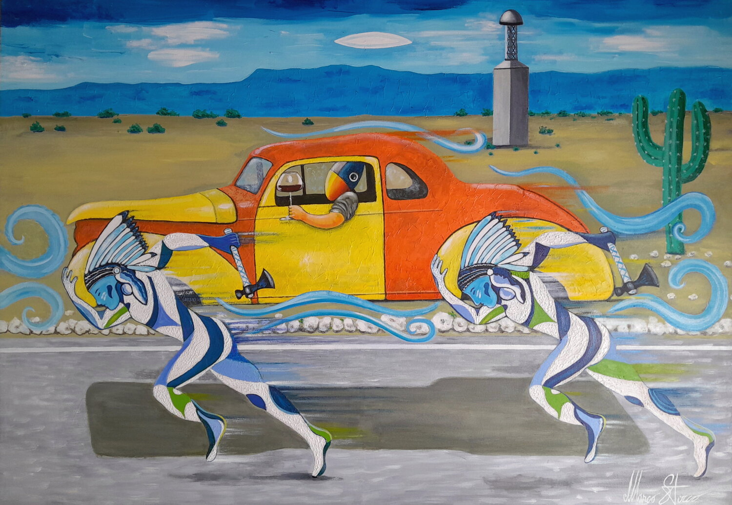 Spiritual Trip Marco Stocco Original painting for sale