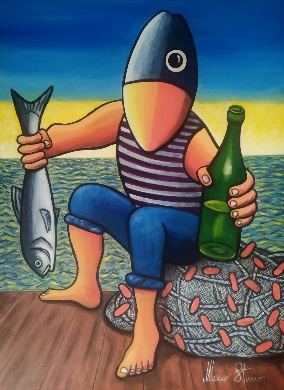 The gift of simplicity - ALBA Marco Stocco Original painting for sale