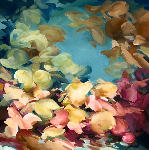 Autumn flight N3 by Inès Khadraoui, Painting for Sale on Select