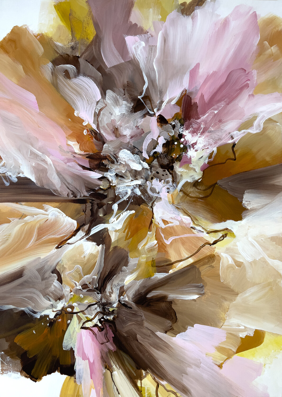 The wings of innocence Inès Khadraoui Original painting for sale