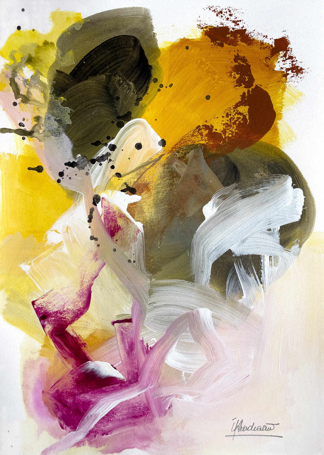 Cosmic dreams 1 Inès Khadraoui Original painting for sale