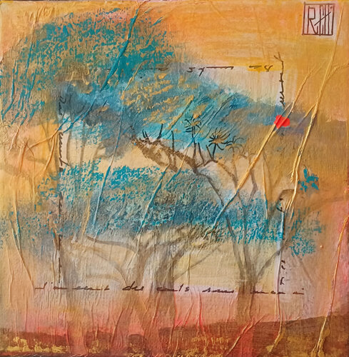 "Né dans la nuit, juste poussé!" N°5 by Ly-Rose, Painting for Sale on Select