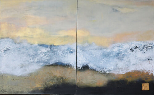 Diptyque GRAND LARGE by Ly-Rose, Painting for Sale on Select
