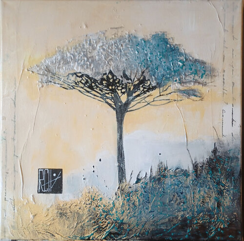 Le pin bleu by Ly-Rose, Painting for Sale on Select