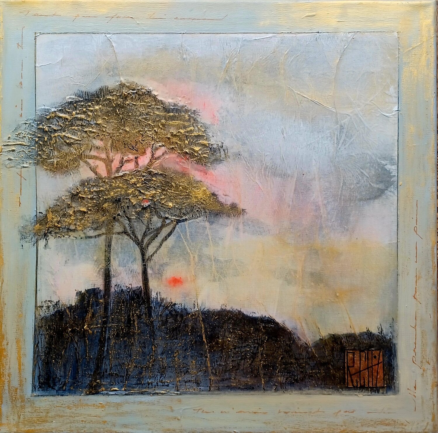 Pluie Ly-Rose Original painting for sale