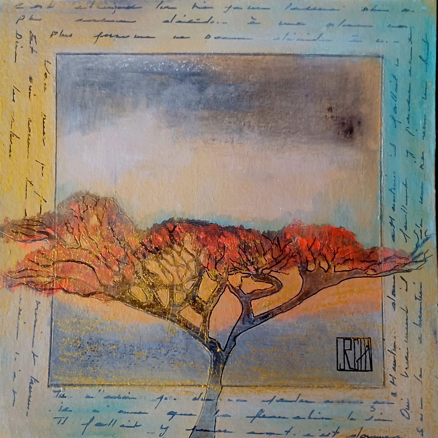 Ménilmontant Ly-Rose Original painting for sale