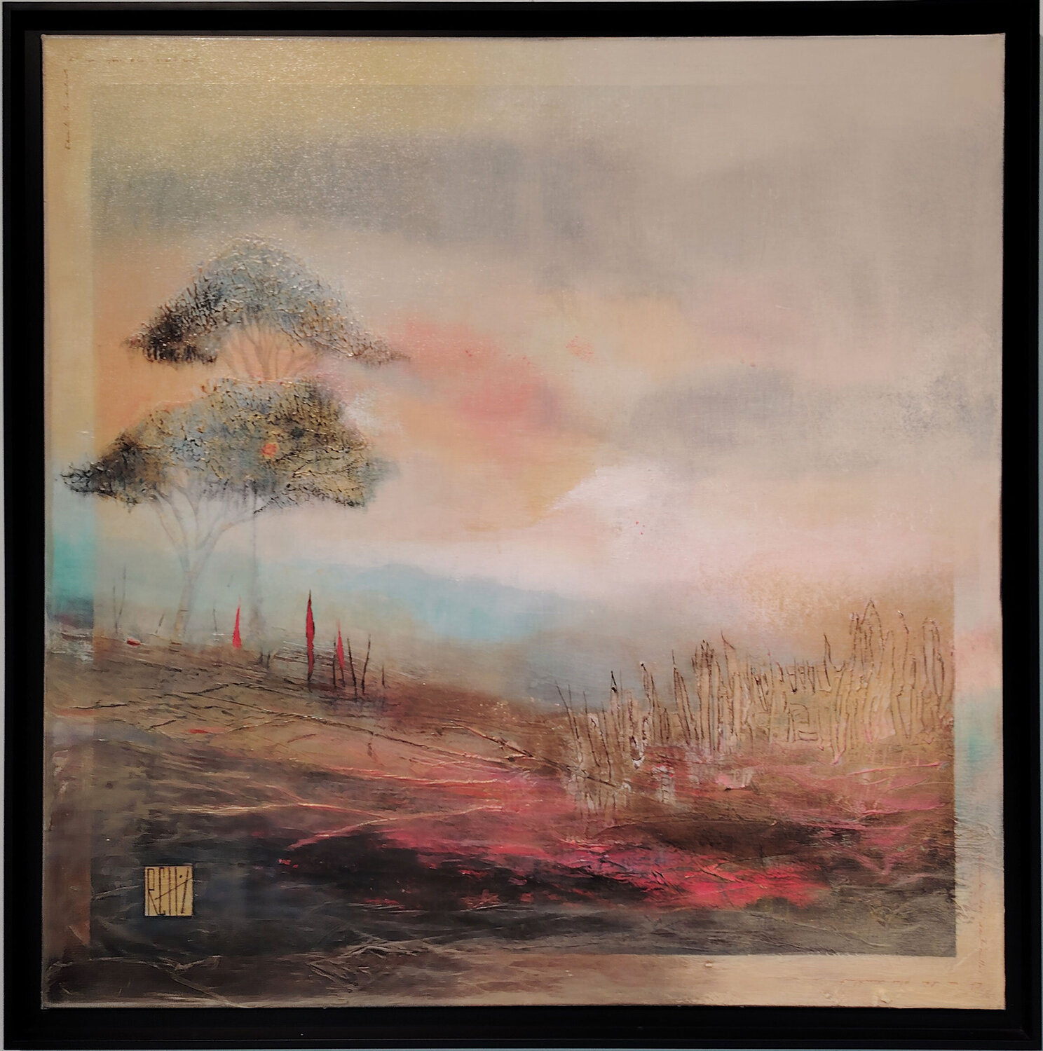 Guerrière, écoute tes sentinelles! Ly-Rose Original painting for sale
