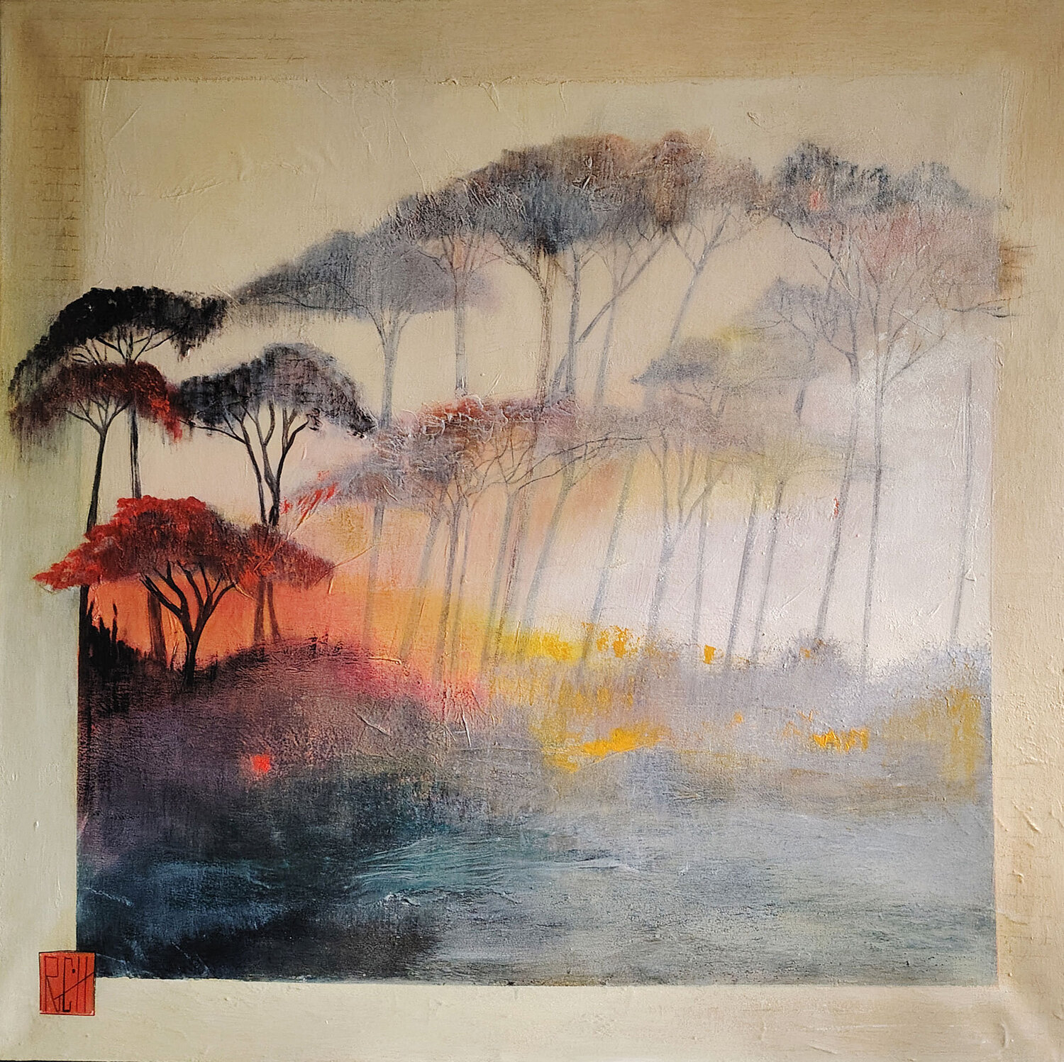PINS PALIMPSESTES Ly-Rose Original painting for sale