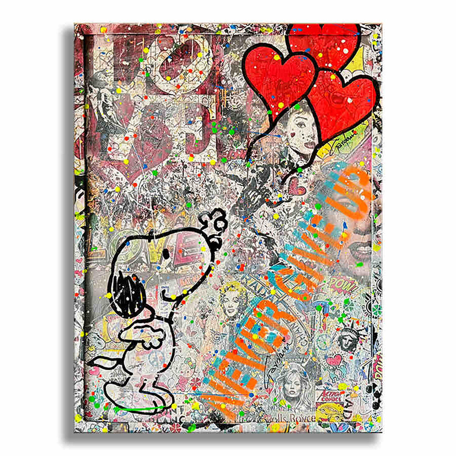 Snoopy Loves – Original Painting on canvas