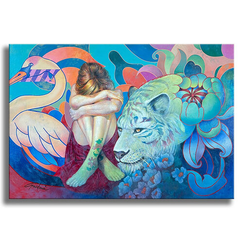 Whispers of the Wild - Original Painting on Canvas by Gardani, Painting for Sale on Select