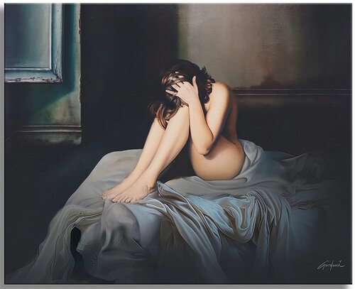 Silent - Original Painting on Canvas by Gardani, Painting for Sale on Select