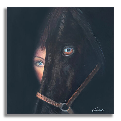 Sauvage Horse – Original Painting on Canvas by Gardani, Painting for Sale on Select