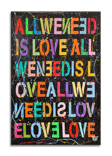 All we Need Is - Original Painting on Canvas by Gardani, Painting for Sale on Select