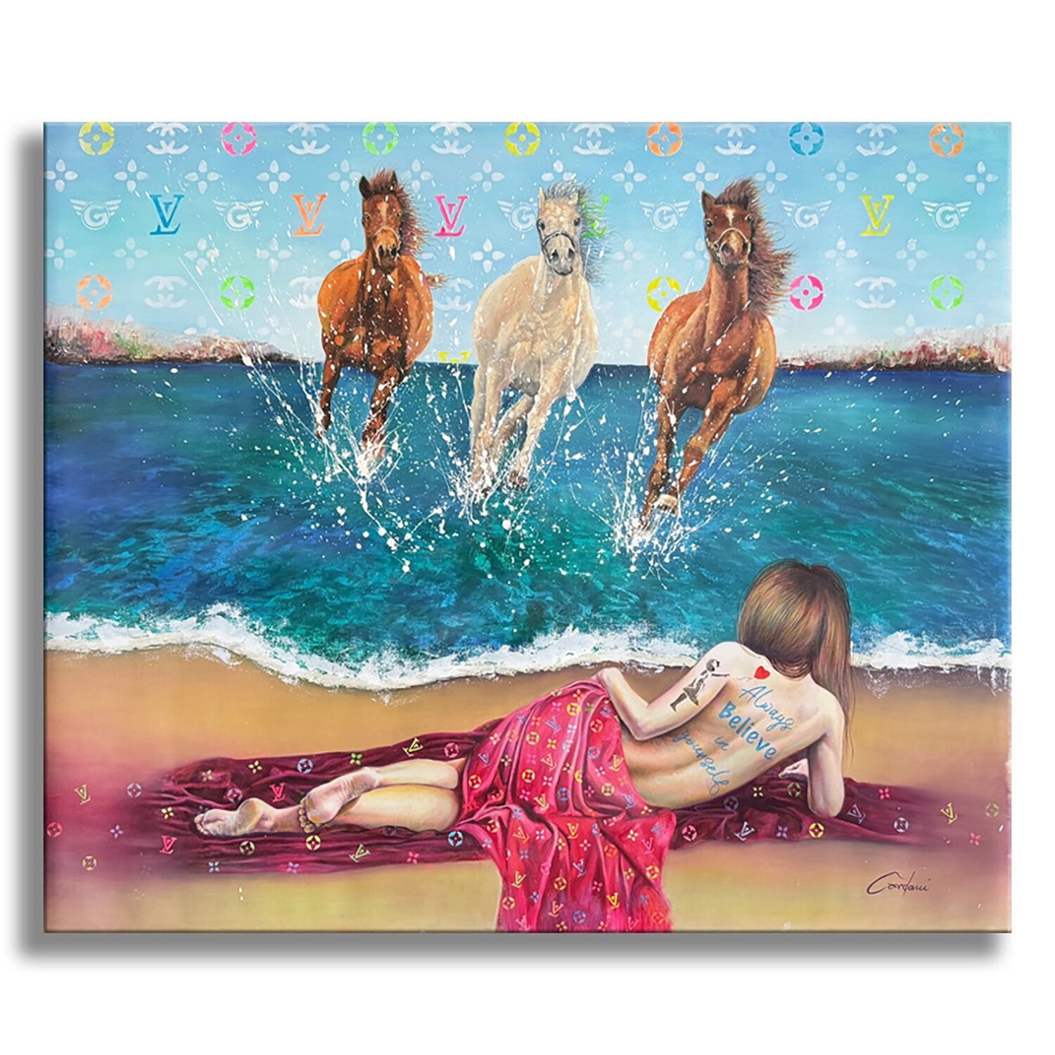 Dreaming - Original Painting on Canvas Gardani Original painting for sale
