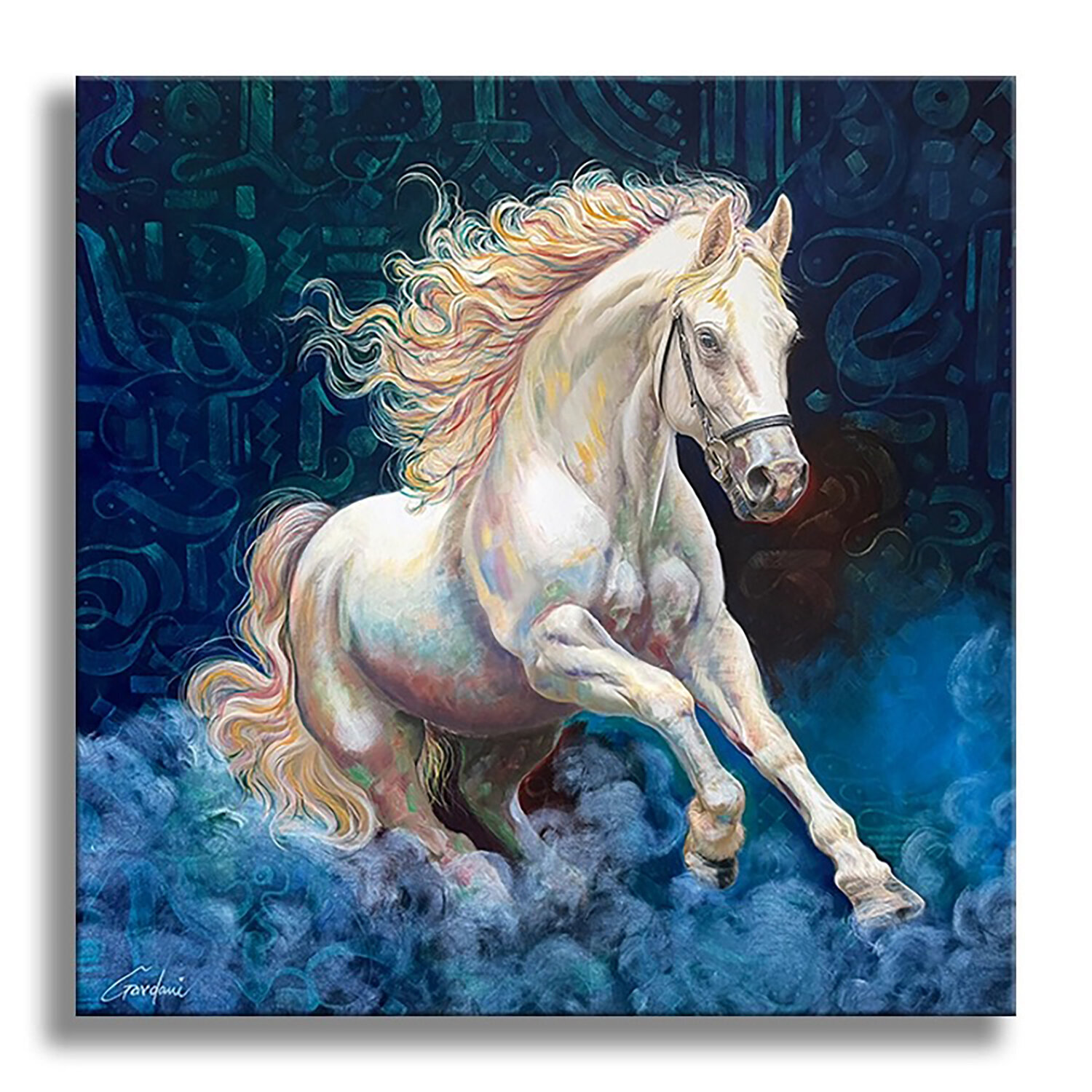 Lord Horse – Original Painting on Canvas Gardani Original painting for sale