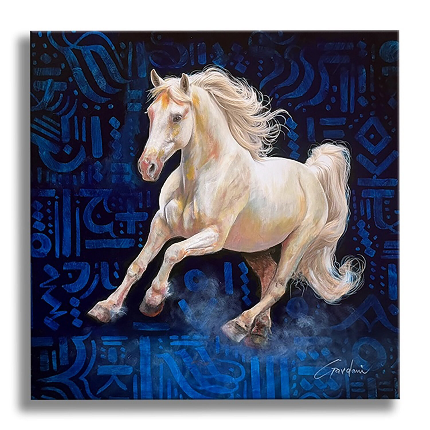Signals Horse – Original Painting on Canvas Gardani Original painting for sale