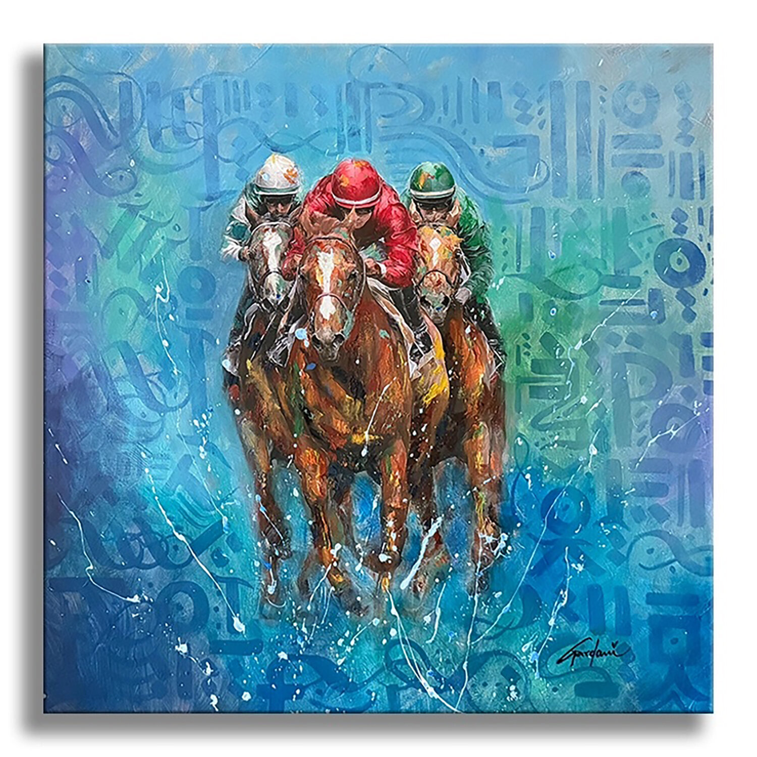 Zone Horse – Original Painting on Canvas Gardani Original painting for sale