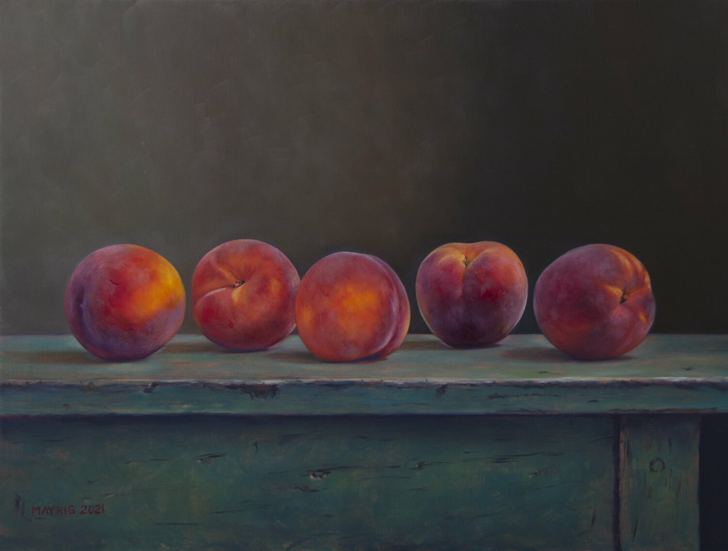 Five in a row Mayrig Simonjan Original painting for sale