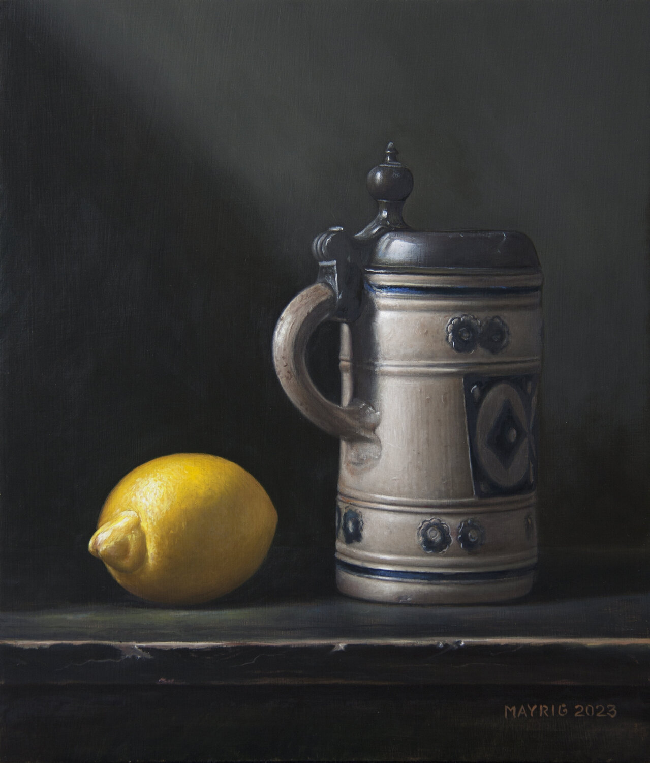 German knight's drink Mayrig Simonjan Original painting for sale